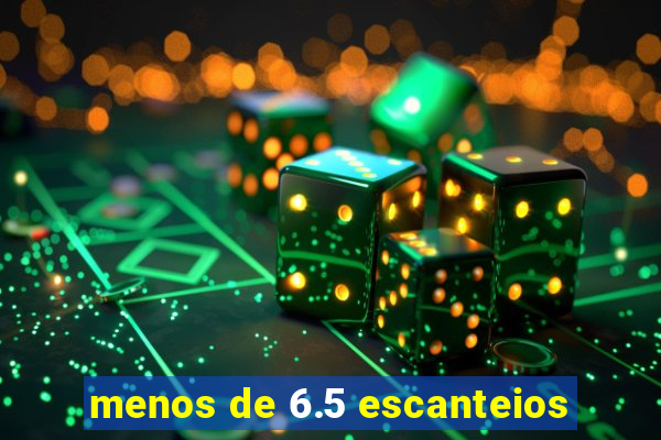 menos de 6.5 escanteios
