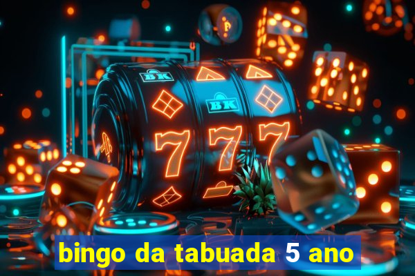 bingo da tabuada 5 ano
