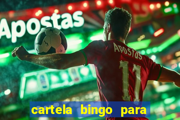 cartela bingo para cha de cozinha imprimir gratis