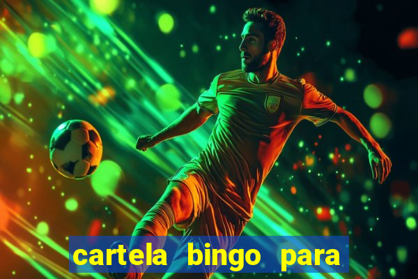 cartela bingo para cha de cozinha imprimir gratis
