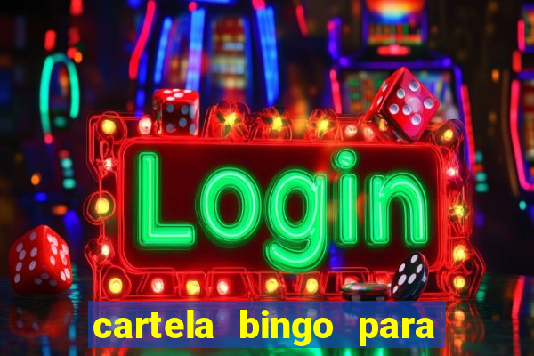 cartela bingo para cha de cozinha imprimir gratis