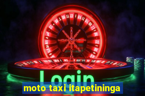 moto taxi itapetininga