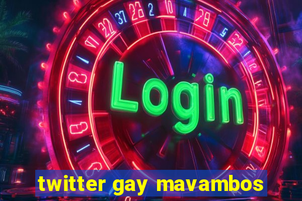 twitter gay mavambos