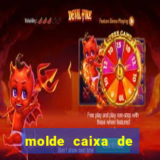 molde caixa de baralho png