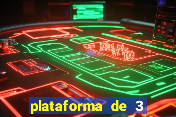 plataforma de 3 reais jogo