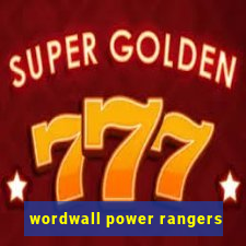 wordwall power rangers