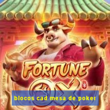 blocos cad mesa de poker