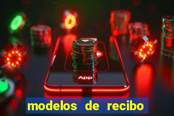 modelos de recibo de pagamento word
