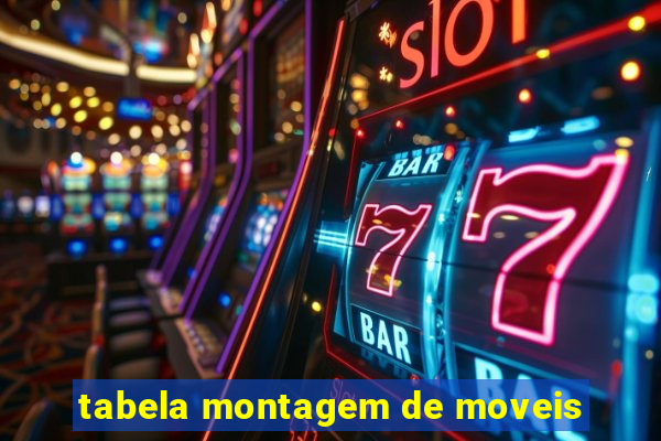tabela montagem de moveis