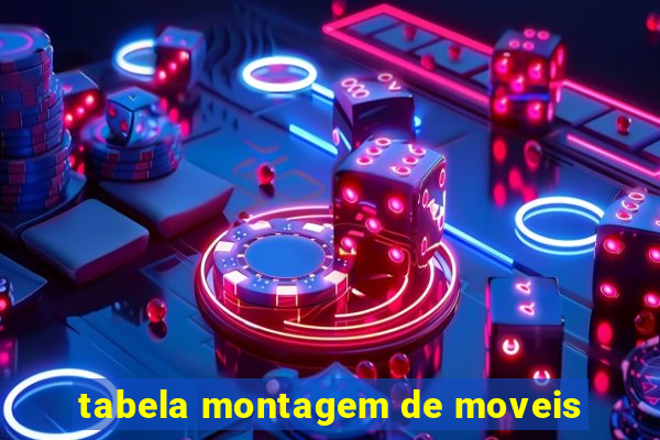 tabela montagem de moveis