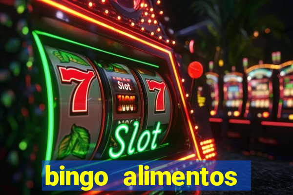 bingo alimentos para imprimir