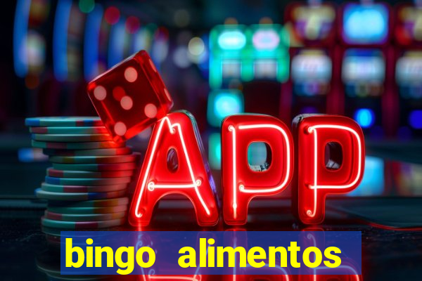 bingo alimentos para imprimir