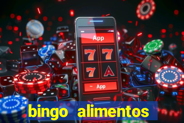 bingo alimentos para imprimir