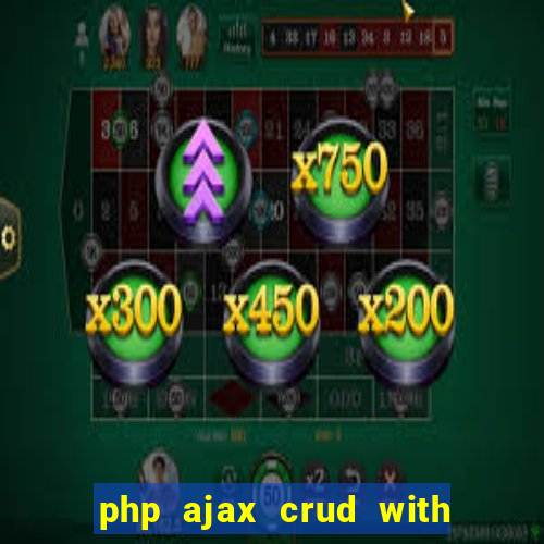 php ajax crud with datatables and bootstrap modals