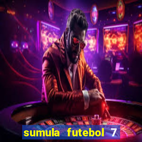sumula futebol 7 society excel