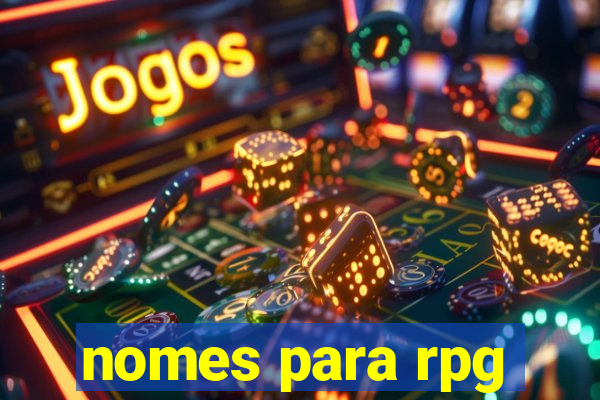 nomes para rpg