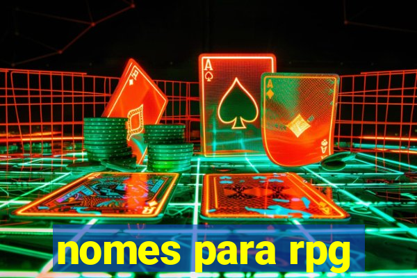nomes para rpg