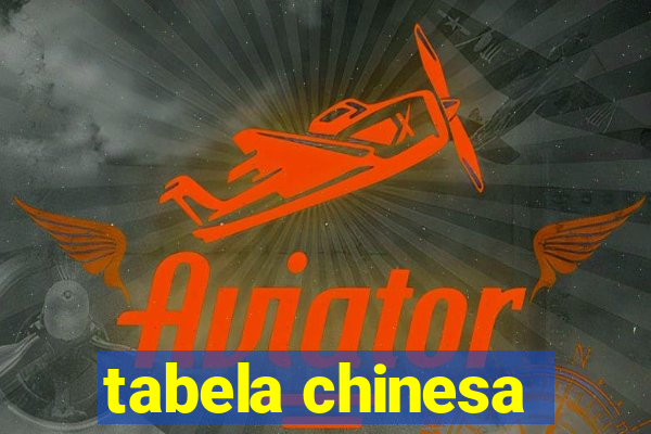 tabela chinesa