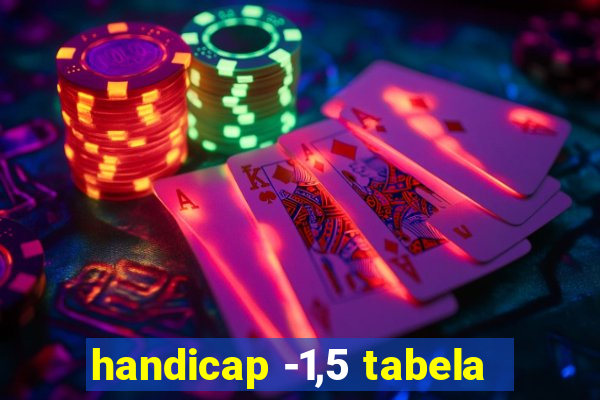 handicap -1,5 tabela