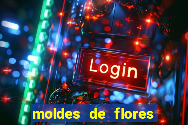 moldes de flores gigantes para imprimir