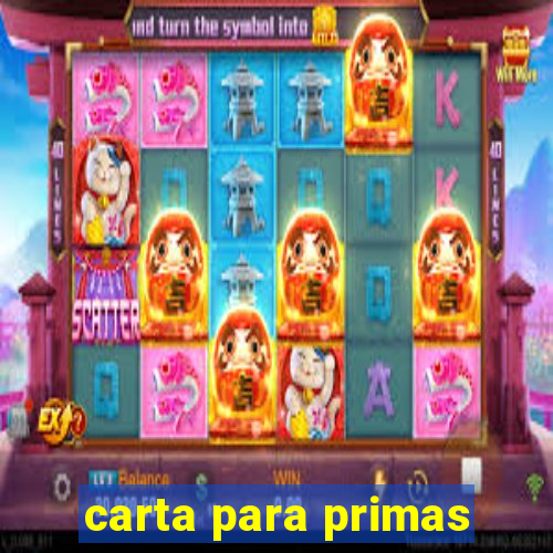 carta para primas