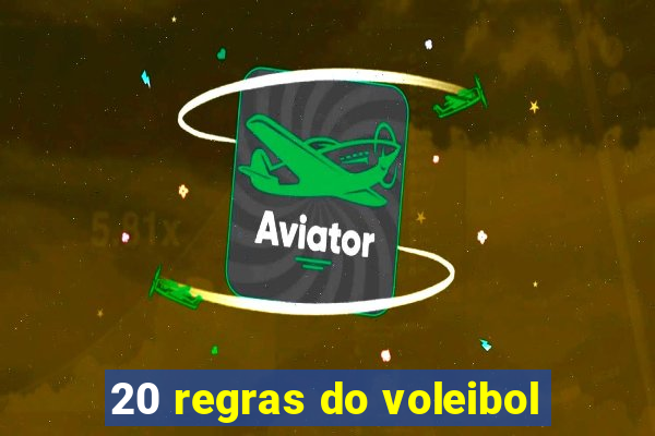 20 regras do voleibol