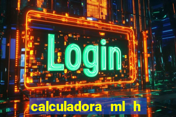 calculadora ml h para mcg kg min