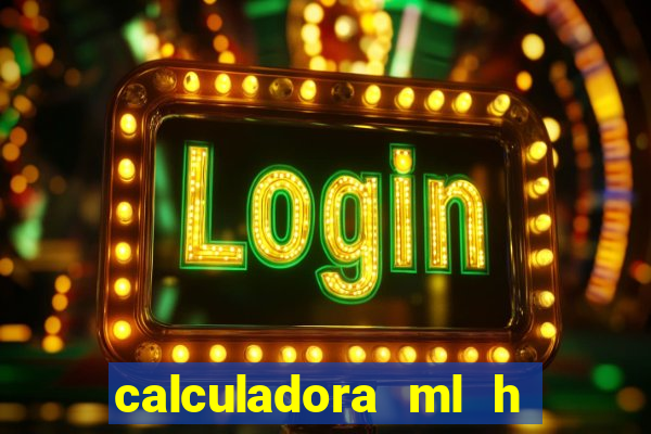 calculadora ml h para mcg kg min