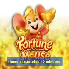 times escanteios 10 minutos