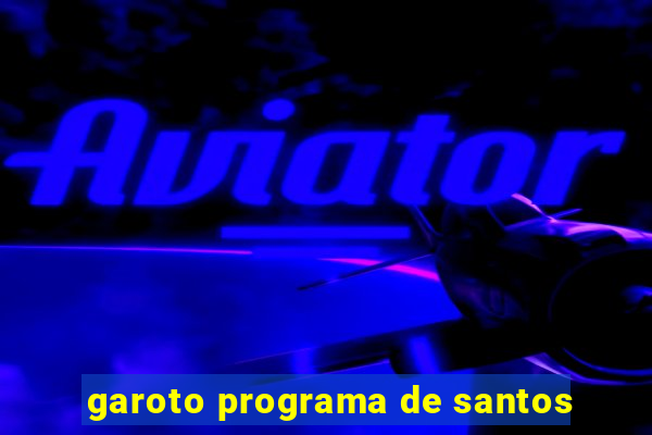 garoto programa de santos